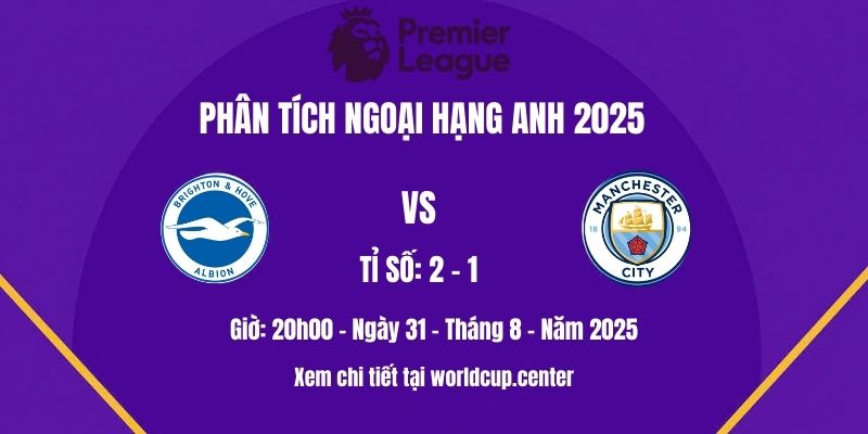 Phân tích Brighton vs Man City