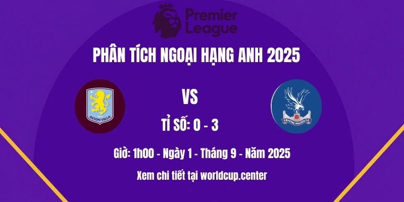 Phân tích Aston Villa vs Crystal Palace