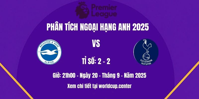 Phân tích Brighton vs Tottenham