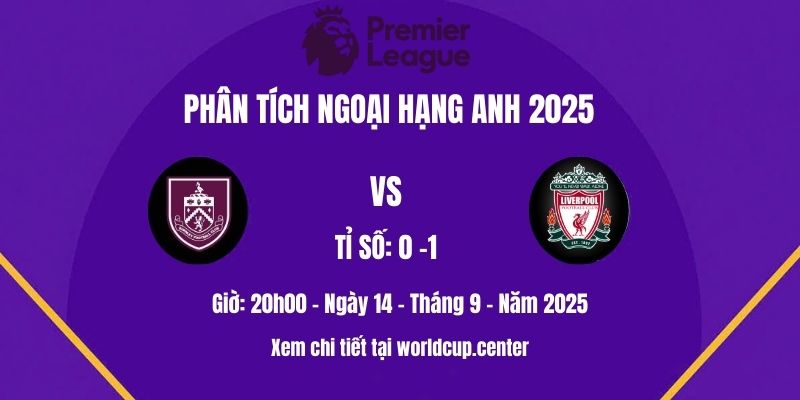 Phân tích Burnley vs Liverpool