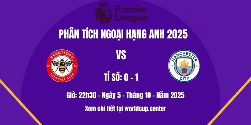 Phân tích Brentford vs Man City