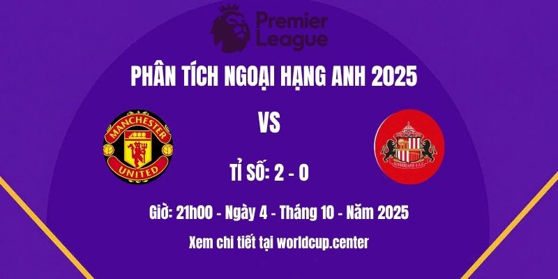 Phân tích Man Utd vs Sunderland