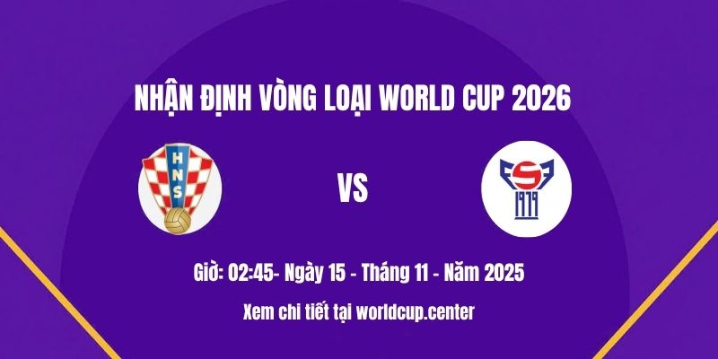 Nhận định Croatia vs Quần Đảo Faroe