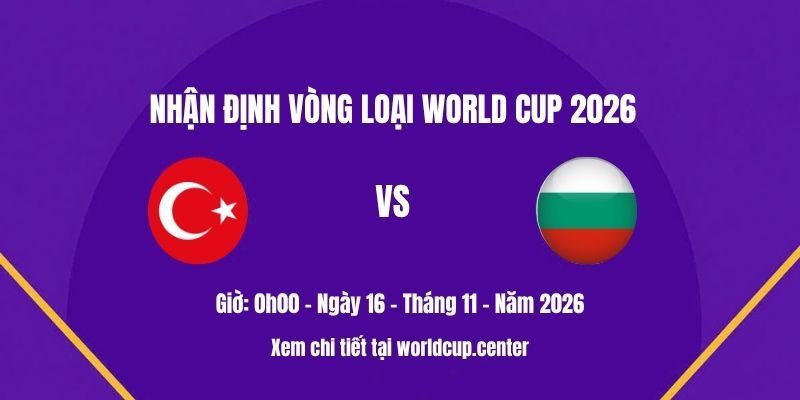 Nhận định Thổ Nhĩ Kỳ vs Bulgaria