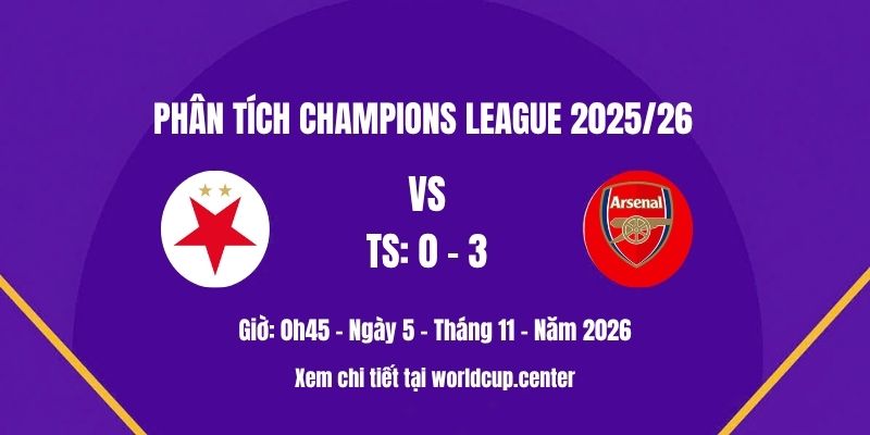 Phân tích Slavia vs Arsenal