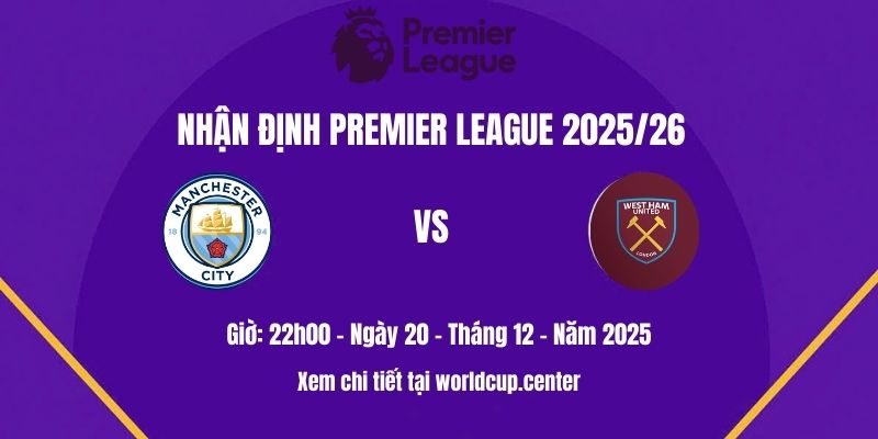 Nhận định Man City vs West Ham