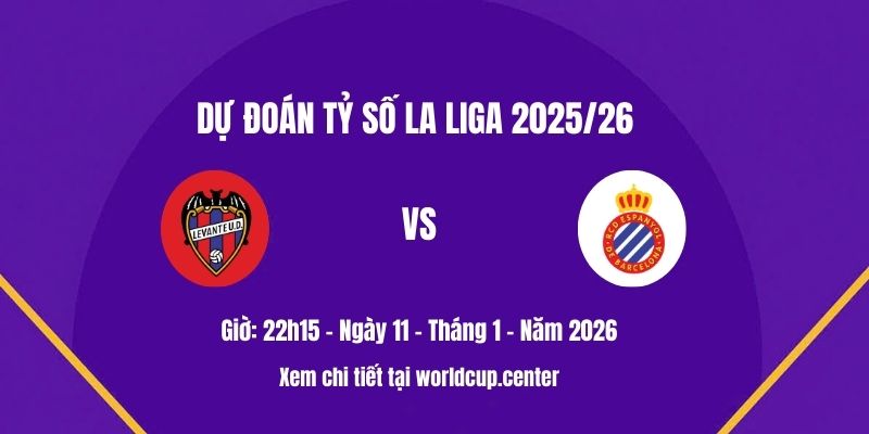 Dự đoán thắng thua Levante vs Espanyol