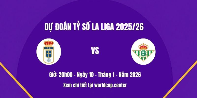 Dự đoán tỷ số Real Oviedo vs Betis