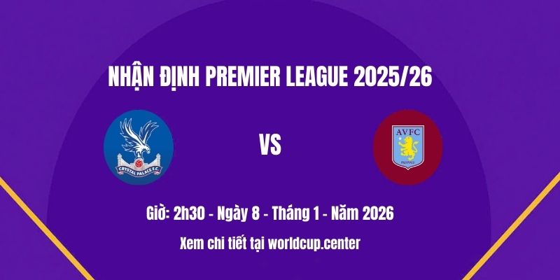 Nhận định Crystal Palace vs Aston Villa