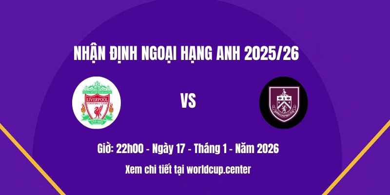 Nhận định Liverpool vs Burnley