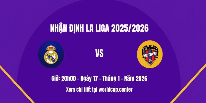 Nhận định Real Madrid vs Levante