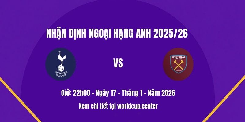 Nhận định Tottenham vs West Ham