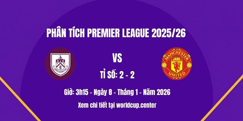 Phân tích Burnley vs Man Utd
