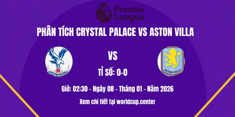 Phân tích Crystal Palace vs Aston Villa