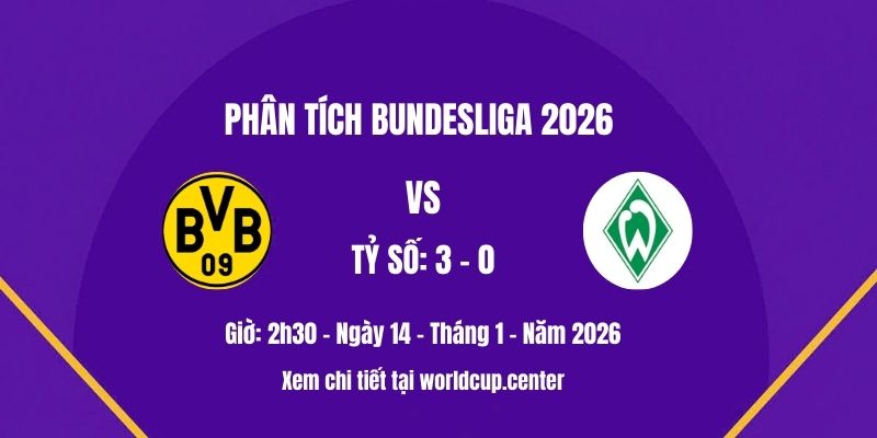 Phân tích Dortmund vs Werder Bremen
