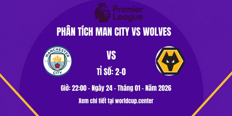 Phân tích Man City vs Wolves