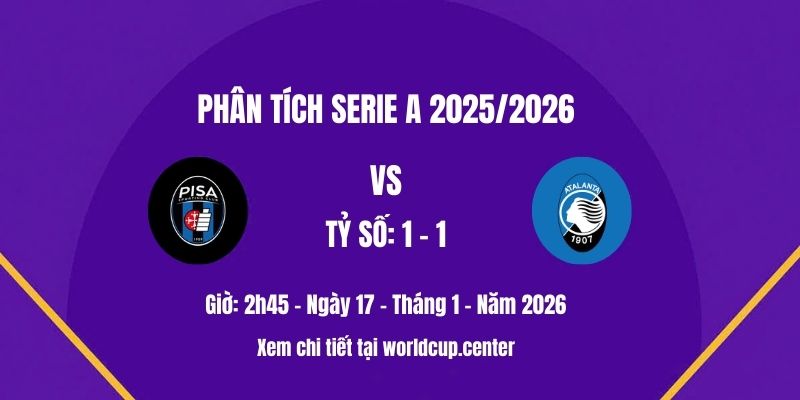 Phân tích Pisa vs Atalanta