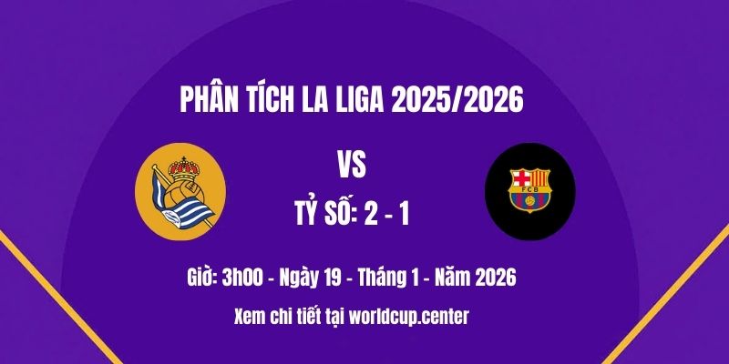 Phân tích Real Sociedad vs Barcelona