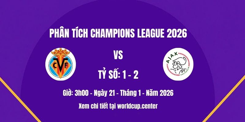 Phân tích Villarreal vs Ajax