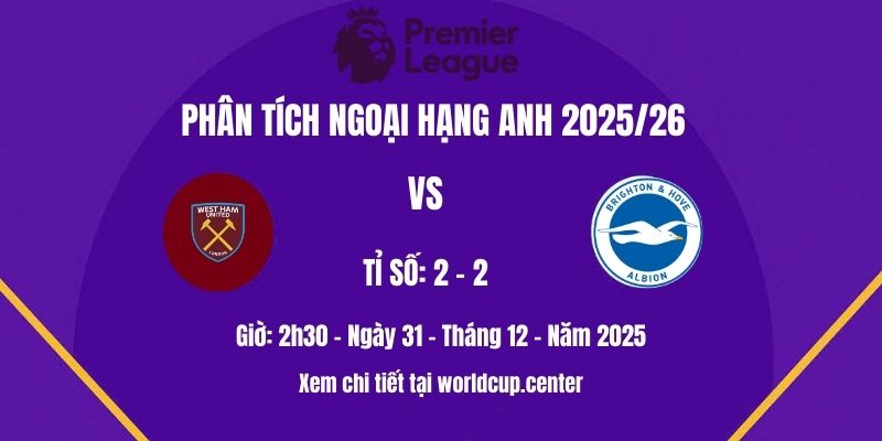 Phân tích West Ham vs Brighton