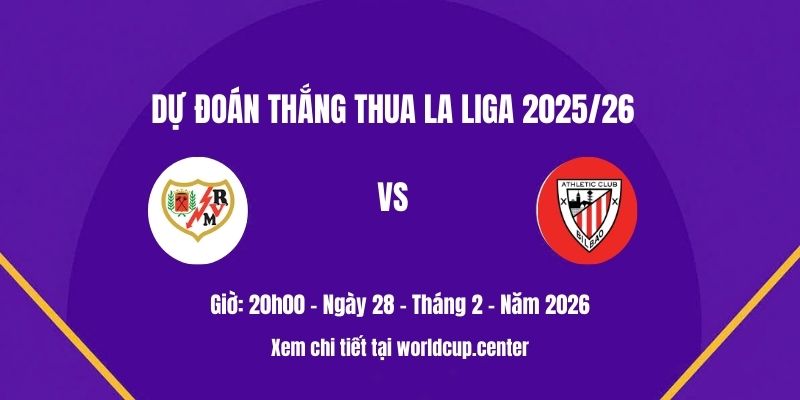 Dự đoán thắng thua Rayo vs Ath.Bilbao