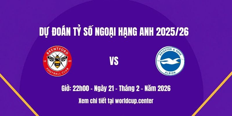 Dự đoán tỷ số Brentford vs Brighton