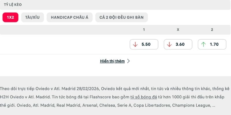 Nhiều khả năng Atletico thắng cách biệt 3 bàn