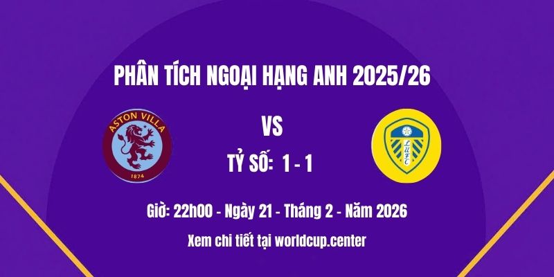 Phân tích Aston Villa vs Leeds