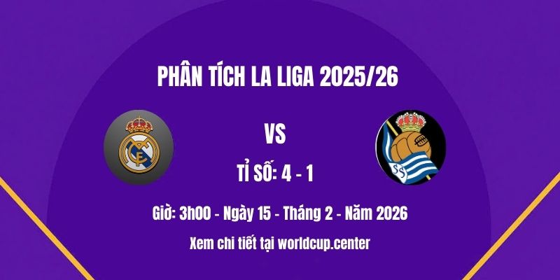 Phân tích Real Madrid vs Real Sociedad