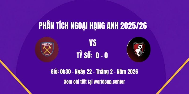 Phân tích West Ham vs Bournemouth