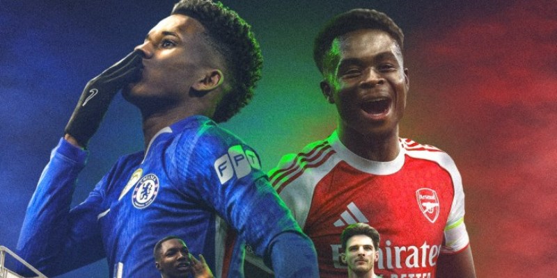 Arsenal đánh bại Chelsea trên sân đấu tại London 