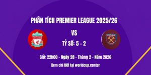 Phân tích Liverpool vs West Ham