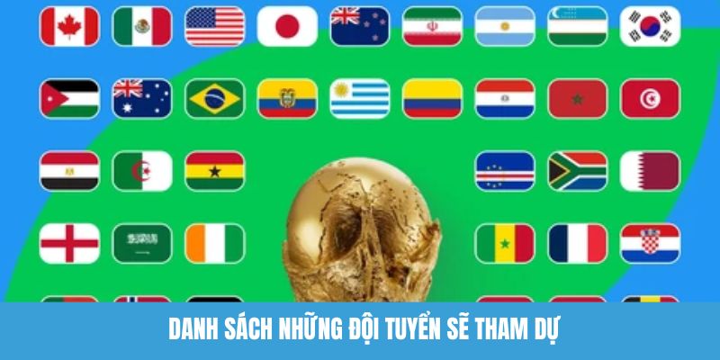 Danh sách những đội tuyển sẽ tham dự