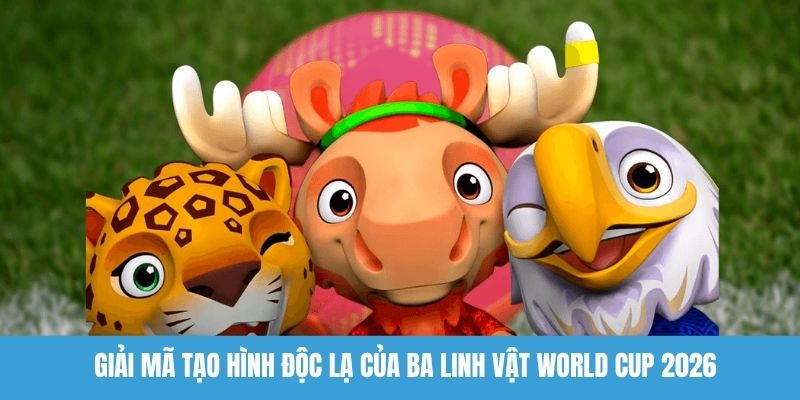 Giải mã tạo hình độc lạ của ba linh vật World Cup 2026