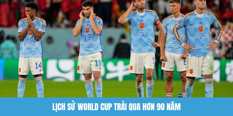 Lịch sử World Cup trải qua hơn 90 năm