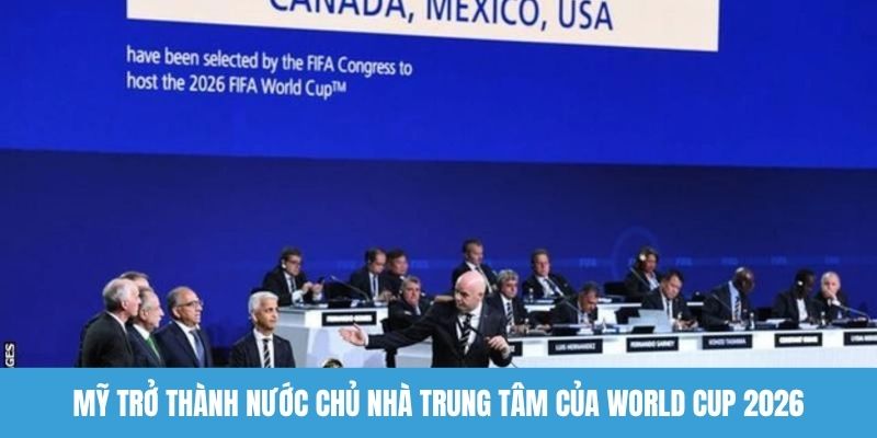 Mỹ trở thành nước chủ nhà World Cup 2026 trung tâm