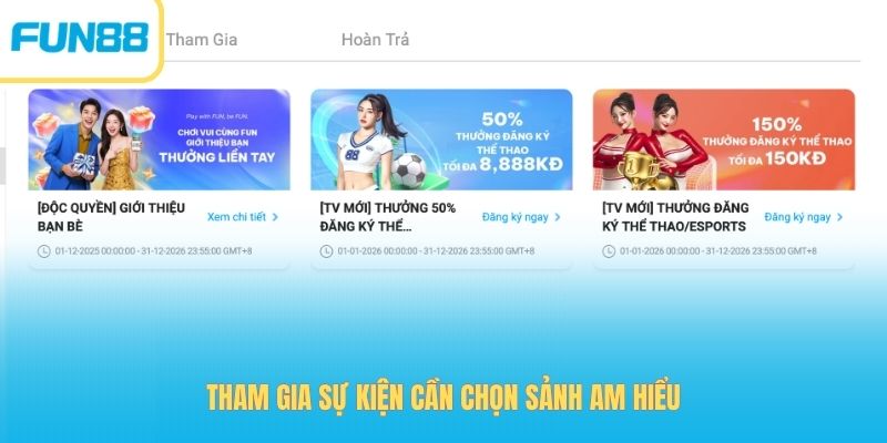 Tham gia sự kiện cần chọn sảnh am hiểu